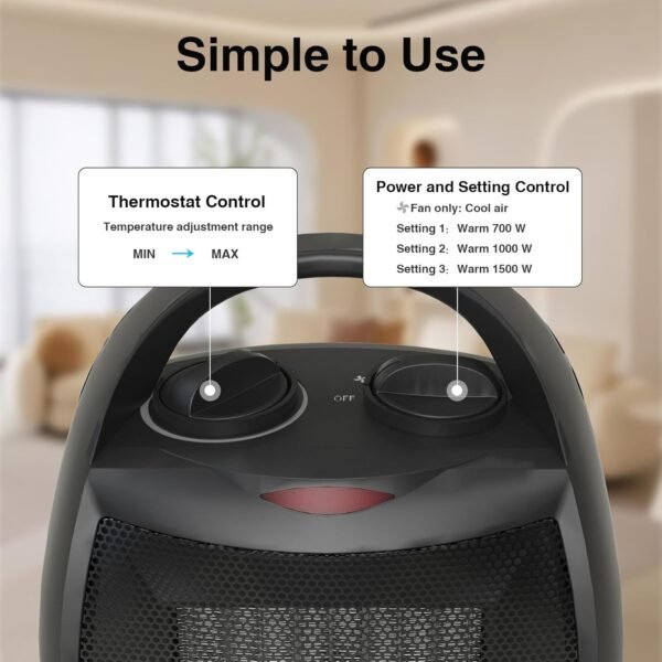 Compact & Efficient: Lutntc 1500W Space Heater Review
