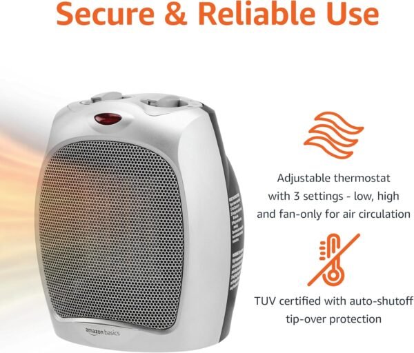 Efficient and Safe: Amazon Basics 1500W Ceramic Space Heater Review Efficient and Safe: Amazon Basics 1500W Ceramic Space Heater Review