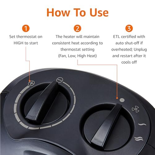 Amazon Basics DQ1927-Y Ceramic Space Heater Review for Home & Office