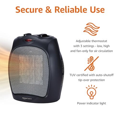 Amazon Basics DQ1927-Y Ceramic Space Heater Review for Home & Office