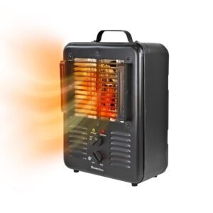 Comfort Zone Electric Portable Utility Space Heater with Adjustable Thermostat, Overheat Protection, & Tip-Over Switch, 1500W, CZ799BK Comfort Zone Electric Portable Utility Space Heater with Adjustable Thermostat, Overheat Protection, & Tip-Over Switch, 1500W, CZ799BK