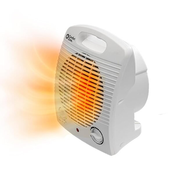 Comfort Zone Indoor Space Heater, Portable, Fan Forced, Electric, Adjustable Thermostat, Overheat Sensor, Safety Tip-Over Switch, & Stay Cool Housing, Ideal for Home, Bedroom, &...