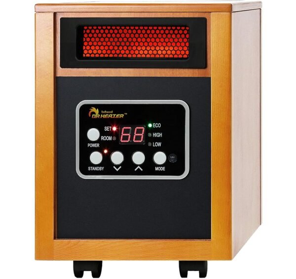 Dr Infrared Heater Portable Space Heater, Original, 1500-Watt, Cherry (Pack of 1) Dr Infrared Heater Portable Space Heater, Original, 1500-Watt, Cherry (Pack of 1)