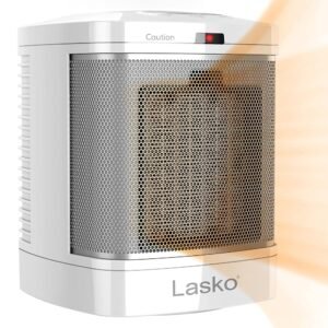 Lasko CD08200 Small Portable Ceramic Space Heater for Bathroom and Indoor Home Use, White, 6.25 x 6.25 x 7.65 inches Lasko CD08200 Small Portable Ceramic Space Heater for Bathroom and Indoor Home Use, White, 6.25 x 6.25 x 7.65 inches