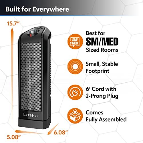 Lasko CT16450 Ceramic Space Heater Review: Compact and Efficient