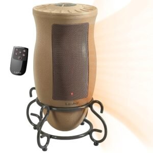 Lasko Designer Series Ceramic Space Heater-Features Oscillation, Remote, and Built-in Timer, Beige