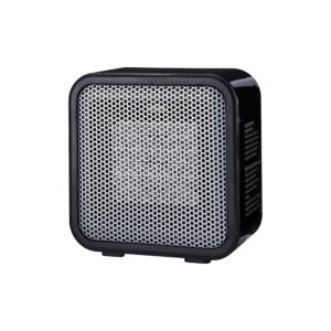 Amazon Basics Ceramic Space Heater, Mini Heater for Office Desk, Portable Tent Heater for Camping (Indoor Use), 500 W, With Tip-Over Protection, Lightweight (1.4 LBS), Black,... Amazon Basics Ceramic Space Heater, Mini Heater for Office Desk, Portable Tent Heater for Camping (Indoor Use), 500 W, With Tip-Over Protection, Lightweight (1.4 LBS), Black,...