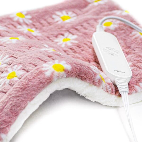 GOQOTOMO Flower Heating Pad for Back Pain Relief- 12" x 24"12 Heat Levels, 8 Timers Stay on, Machine Washable -F1224 GOQOTOMO Flower Heating Pad for Back Pain Relief- 12" x 24"12 Heat Levels, 8 Timers Stay on, Machine Washable -F1224