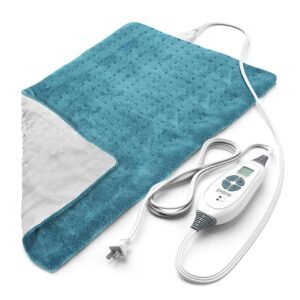 Pure Enrichment® PureRelief XL Heating Pad - 12" x 24" Electric Heating Pad for Back Pain & Cramps, 6 Heat Settings, FSA/HSA Eligible, Soft Machine Wash Fabric, Auto-Off & Moist...