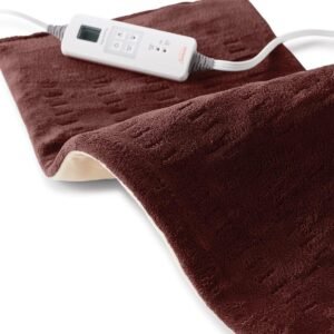 Sunbeam XL Back, Neck, and Shoulder Heat Therapy, 12 x 24 with Auto Shut Off, 6 Settings, Machine-Washable, Comfortable Microplush Fabric - Burgundy Sunbeam XL Back, Neck, and Shoulder Heat Therapy, 12 x 24 with Auto Shut Off, 6 Settings, Machine-Washable, Comfortable Microplush Fabric - Burgundy