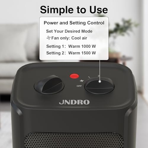 Uncover the JNDRO PTC-903 Mini Electric Space Heater Review for Compact Heating Solutions!