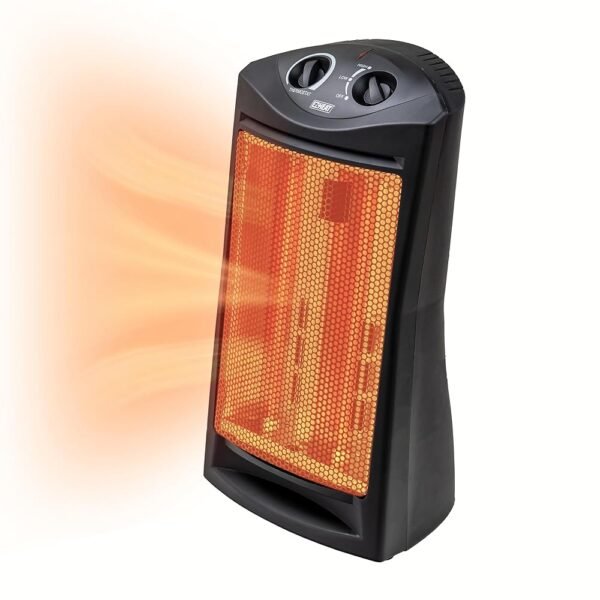 1,500-Watt Radiant Quartz Tower Space Heater with Dual Heating Settings, Adjustable Thermostat, Overheat Protection, Safety Tip Over Switch, MG-QGW15-607 1,500-Watt Radiant Quartz Tower Space Heater with Dual Heating Settings, Adjustable Thermostat, Overheat Protection, Safety Tip Over Switch, MG-QGW15-607