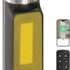 1500W Smart Electric Space Heater for Indoor Spaces - WiFi/App Control, Remote Included, 24H Timer, 5 Modes for Home, Office, Bedroom, Bathroom Use 1500W Smart Electric Space Heater for Indoor Spaces - WiFi/App Control, Remote Included, 24H Timer, 5 Modes for Home, Office, Bedroom, Bathroom Use