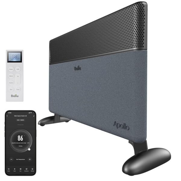 Ballu Convection Panel Space Heater,Whole Room Heater for Indoor Use Large Room with LED Display Remote,Wifi App,Portable Standing Wall Mount,Electric Heaters for Bedroom,Living...