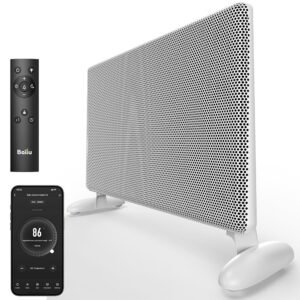 Ballu Mica Infrared Space Heater Indoor Use,1500W Electric Panel Heater with Program Thermostat,Wifi App Control,Portable Stand Wall Mount Room Heater for Large Room Energy... Ballu Mica Infrared Space Heater Indoor Use,1500W Electric Panel Heater with Program Thermostat,Wifi App Control,Portable Stand Wall Mount Room Heater for Large Room Energy...