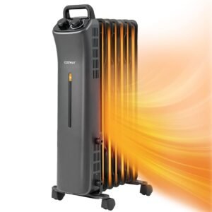 COSTWAY 1500W Oil Filled Radiator Heater, Electric Oil Radiant Heater w/Universal Wheels, 3-Level Heat, Tip-over & Overheat Protection, Portable Space Heater for Home Office... COSTWAY 1500W Oil Filled Radiator Heater, Electric Oil Radiant Heater w/Universal Wheels, 3-Level Heat, Tip-over & Overheat Protection, Portable Space Heater for Home Office...