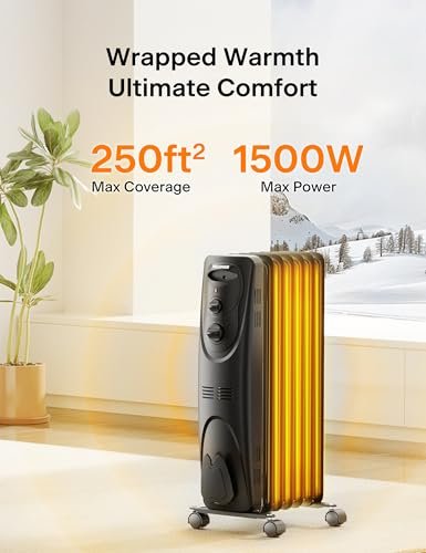 Does the PELONIS PHO15A2AGB oil-filled space heater deliver efficient warmth? Review inside!