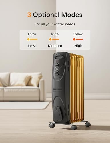 Does the PELONIS PHO15A2AGB oil-filled space heater deliver efficient warmth? Review inside!