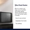 Evaluate if the DeLonghi Mica Panel Heater is the best electric space heater review.