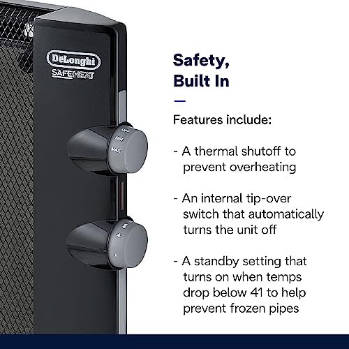 Evaluate if the DeLonghi Mica Panel Heater is the best electric space heater review.