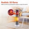 Explore TrendGear Ceramic Space Heater Review: Efficient Heating with 3D Flame and Timer Functions