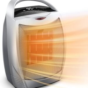 GiveBest Portable Space Heater, 1500W Personal Electric Heater with Timer, 4 Modes Quiet Desk Heater, Overheating & Tip-Over Protection 1s Fast Heating Small Heater for Indoor Use
