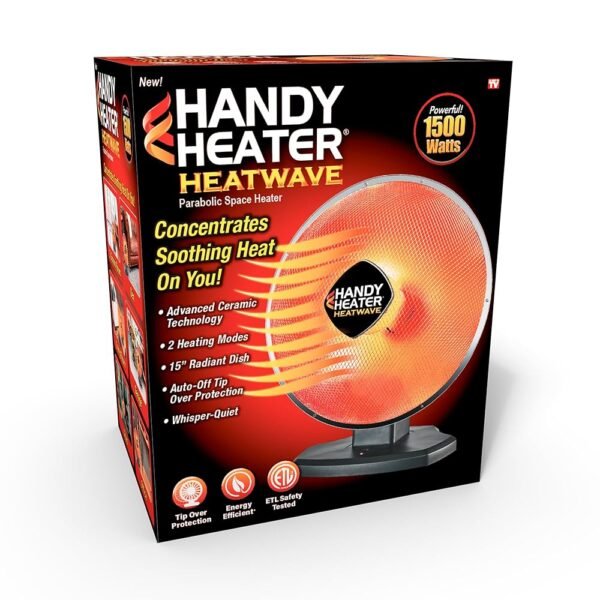 Handy Heater Heatwave Parabolic Oscillating Space Heater, 1500 Watts Handy Heater Heatwave Parabolic Oscillating Space Heater, 1500 Watts