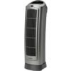 Lasko Portable Oscillating Ceramic Space Heater Tower with Digital Display, Remote Control, 2 Heat Settings and 8 Hour Timer, Gray Lasko Portable Oscillating Ceramic Space Heater Tower with Digital Display, Remote Control, 2 Heat Settings and 8 Hour Timer, Gray
