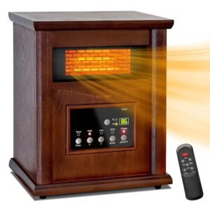 Lifeplus 1500W Electric Infrared Space Heater, Quartz Heater for Indoor Use, Tip-Over & Overheat Protection with Remote Control, 3 Heat Settings, 12H Timer for Large Room... Lifeplus 1500W Electric Infrared Space Heater, Quartz Heater for Indoor Use, Tip-Over & Overheat Protection with Remote Control, 3 Heat Settings, 12H Timer for Large Room...
