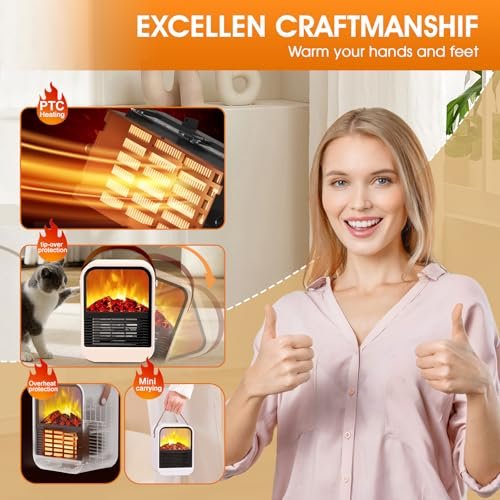 Revealing the ZJFLNZYC Electric Fireplace Heater Review: Is It Ideal for Small Spaces?