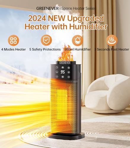 Uncover the Best Space Heater with Humidifier: GREENEVER YND-JS-2A Honest Review