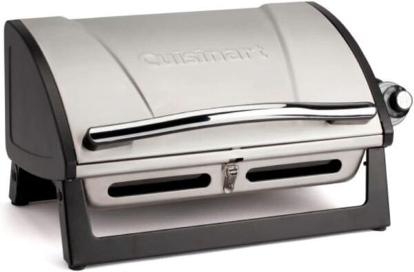 Cuisinart Grillster Portable Gas Grill review compact propane BBQ for camping and outdoor cooking
