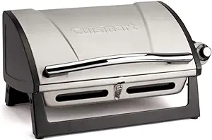 Cuisinart Grillster Portable Gas Grill review compact propane BBQ for camping and outdoor cooking
