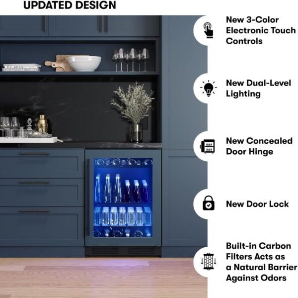 Zephyr PRB24C01CPG Beverage Refrigerator review sleek design and cooling performance tested