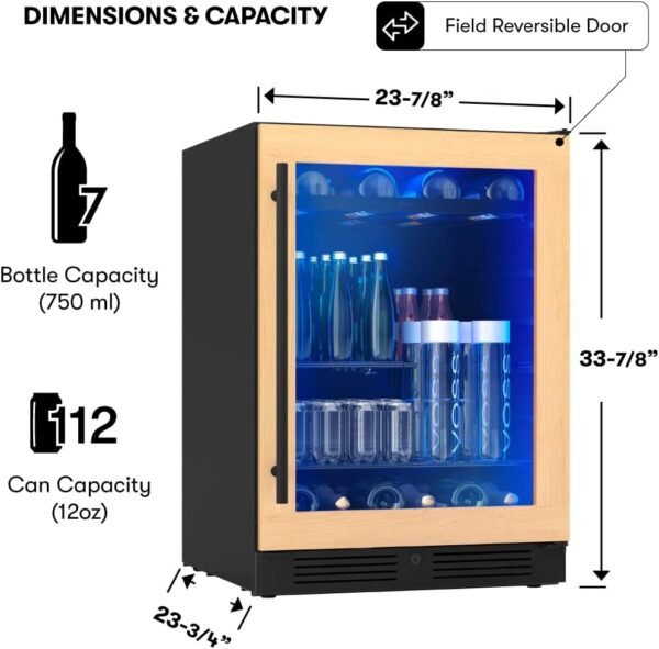 Zephyr PRB24C01CPG Beverage Refrigerator review sleek design and cooling performance tested