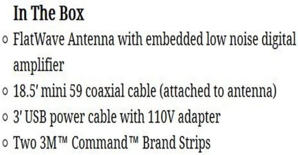 Winegard FlatWave FL5500A HD TV Antenna review Amplified Indoor Reception up to 60 Miles