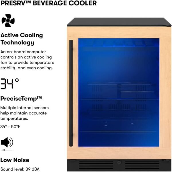 Zephyr PRB24C01CPG Beverage Refrigerator review sleek design and cooling performance tested