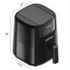 61bgBxSwk7L._AC_SL1500_ Chefman 2 Qt Mini Air Fryer review Compact Digital Fryer with Nonstick Basket