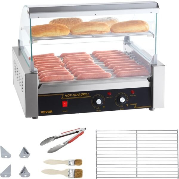 7181NYilU8L._AC_SL1500_ VEVOR Hot Dog Roller review 11 rollers grill machine for perfect cooking
