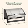Cuisinart Grillster Portable Gas Grill review compact propane BBQ for camping and outdoor cooking
