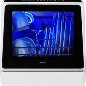 HAVA Countertop Dishwasher TDQR review portable compact appliance with built-in water tank