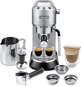 De'Longhi Dedica Arte Espresso Machine review compact design and barista-quality performance
