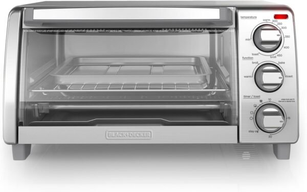 BLACK+DECKER Toaster Oven TO1475SSD review Efficient 4-slice natural convection stainless steel model