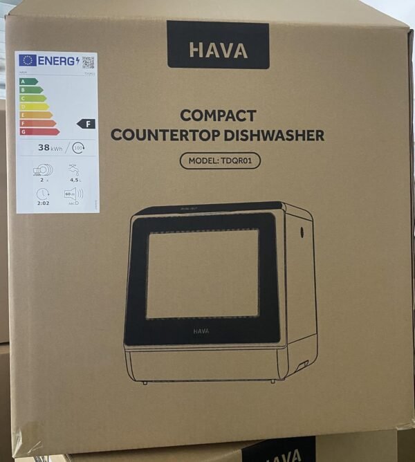HAVA Countertop Dishwasher TDQR review portable compact appliance with built-in water tank