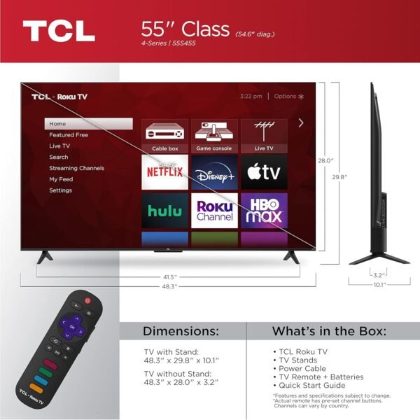 81S10hOakL._AC_SL1500_ TCL 4-Series 4K UHD Smart Roku TV review is this budget-friendly option worth it