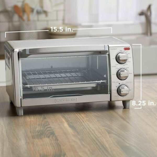 BLACK+DECKER Toaster Oven TO1475SSD review Efficient 4-slice natural convection stainless steel model