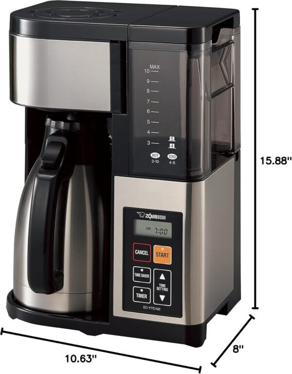 Zojirushi 10-Cup Coffee Maker EC-YTC100XB review perfect for hot and iced coffee