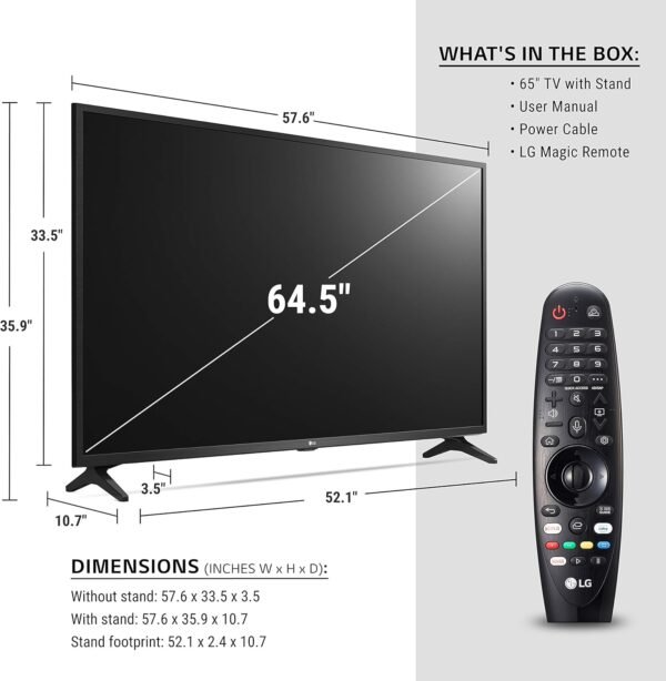 81ryrgV-HcL._AC_SL1500_ LG 65UN7300PUF Smart UHD TV review exploring features, performance, and value